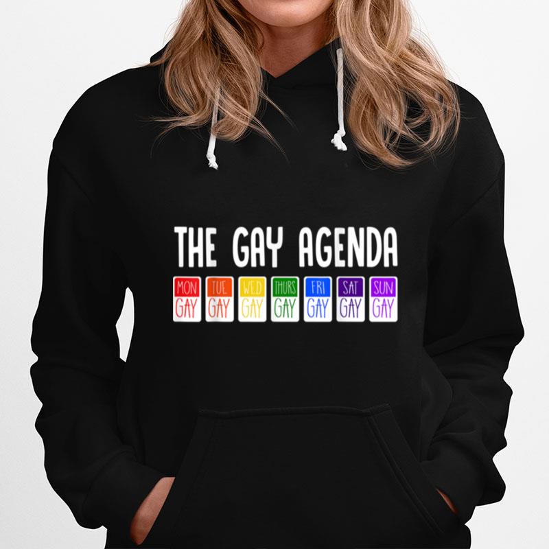 Lgbt Pride Colors Timetable Lgbtq Agenda T B0B31G46Qt Hoodie