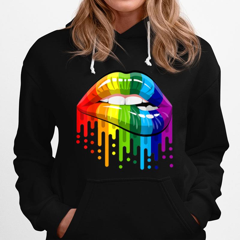 Lgbt Rainbow Pride Gift Sexy Rainbow Lips T B0B31F3Xxx Hoodie