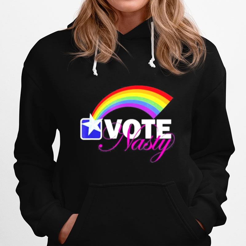 Lgbt Rainbow Vote Nasty Hoodie