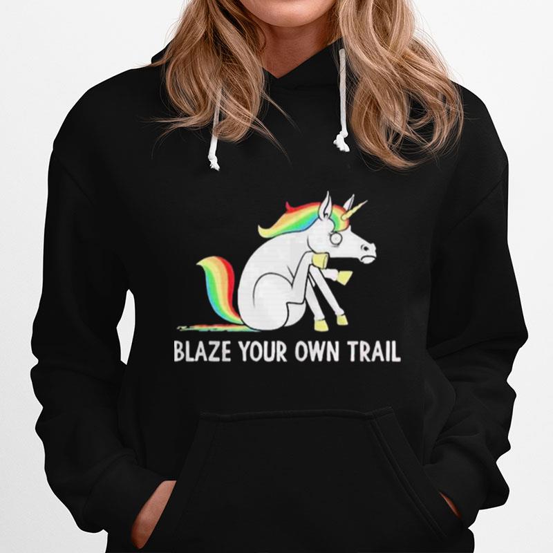 Lgbt Unicorn Blaze Your Own Trail Hoodie