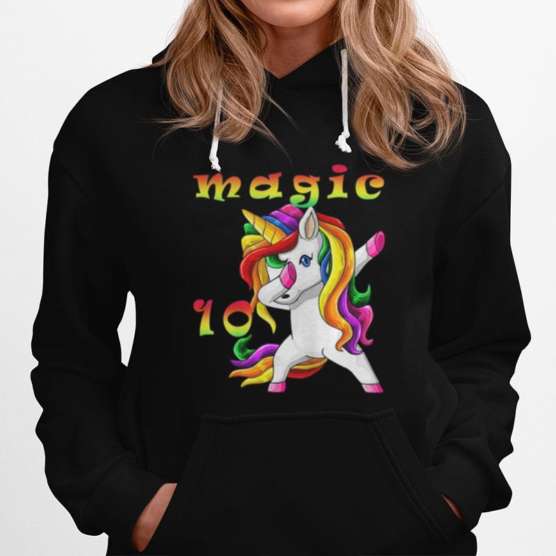 Lgbt Unicorn Magic 10Th Birthday Hoodie