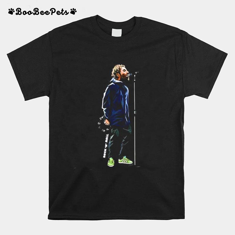 Liam Gallagher Rock N Roll Blue Jacket T-Shirt