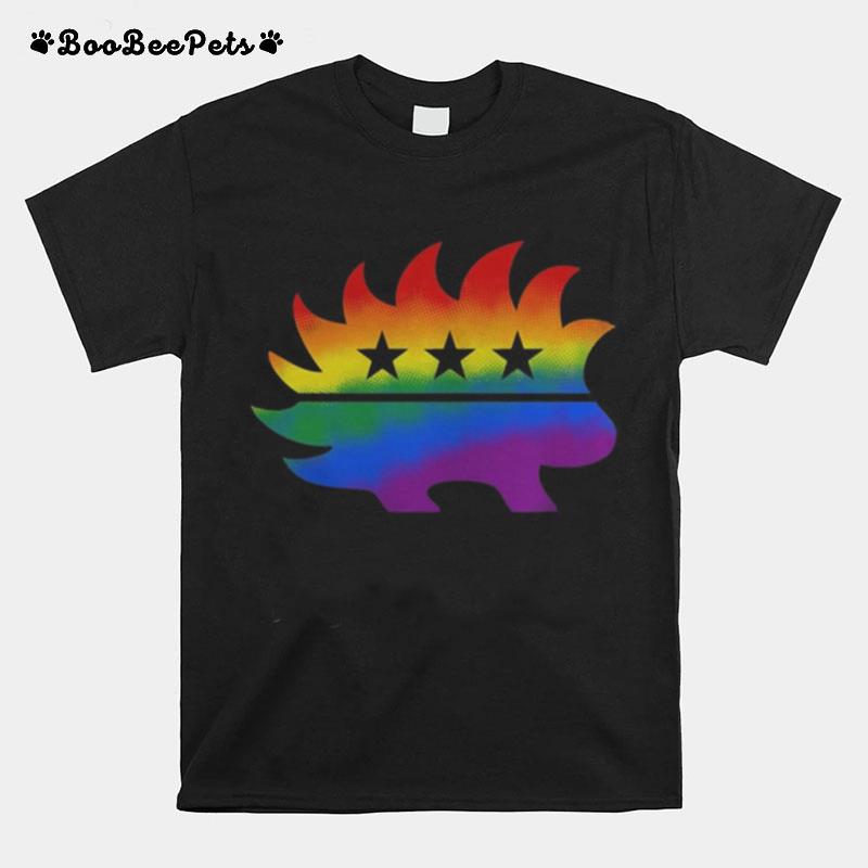 Libertarian Rainbow Porcupine Lgbtq Pride T-Shirt