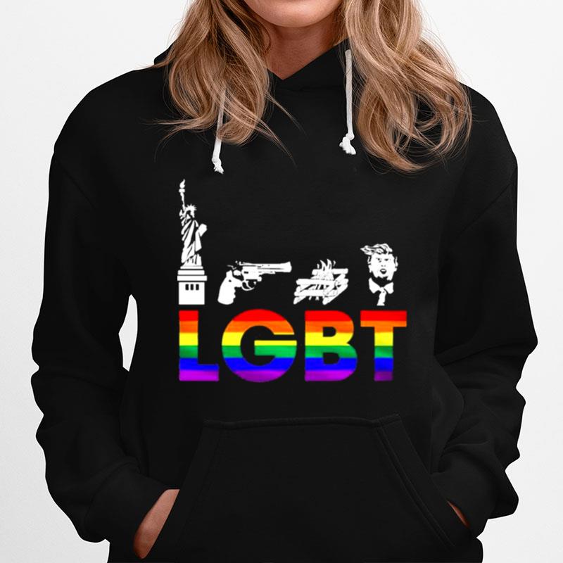 Liberty Guns Trump Lgbt Parody Hoodie