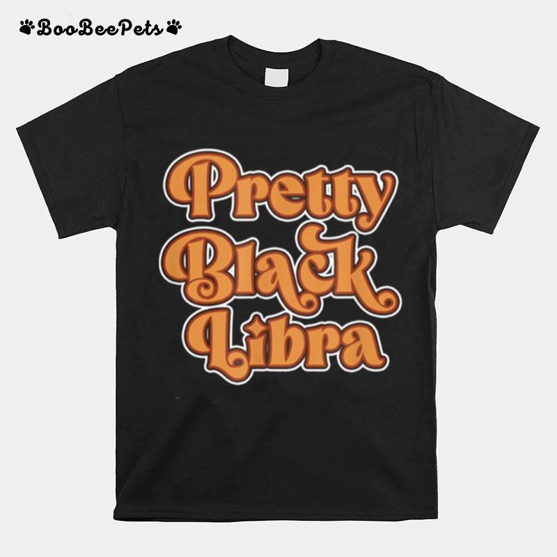 Libra Zodiac Sign African Afro American Black Birthday T-Shirt