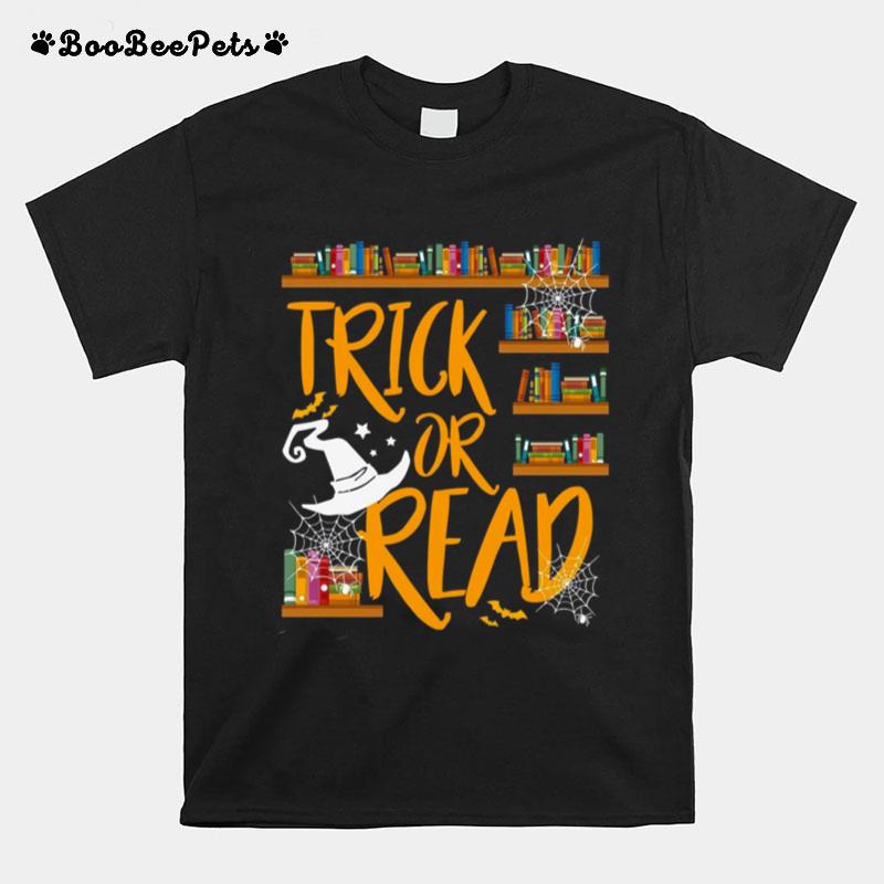 Librarian Trick Or Read Halloween Book Lovers T-Shirt