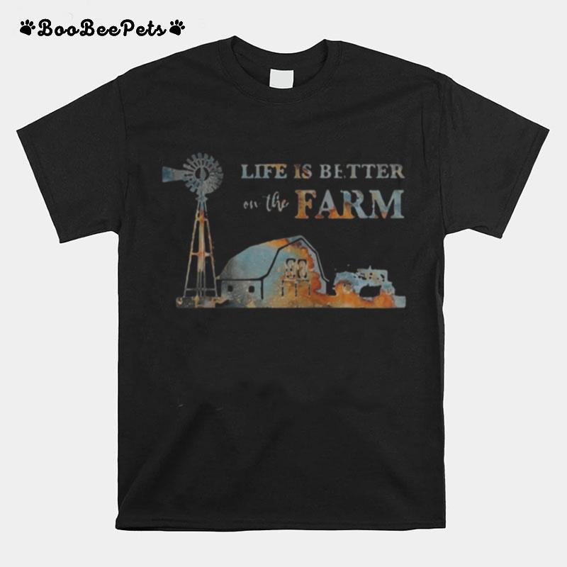 Life Is Better On The Farm Sunset T-Shirt