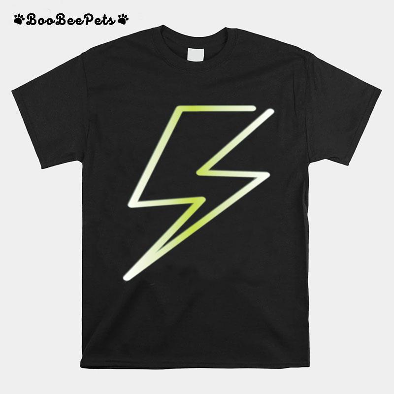 Lightning Bolt Print Hero Design T-Shirt