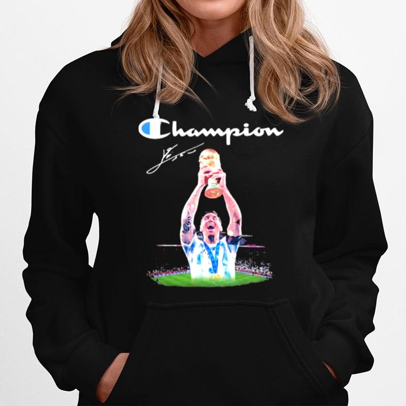 Lionel Messi 2022 World Cup Champion Signature Hoodie
