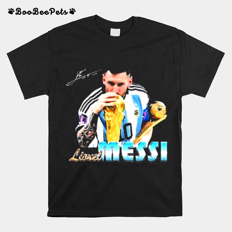 Lionel Messi The Golden Ball Qatar World Cup 2022 T-Shirt