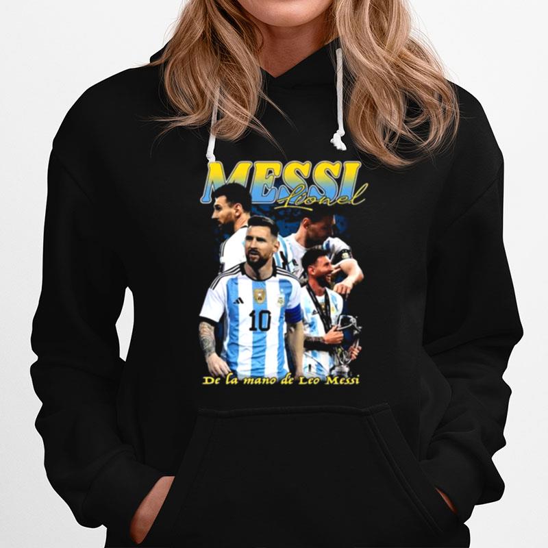 Lionel Messi Vintage Bootleg 90S Champions World Cup 2022 Hoodie