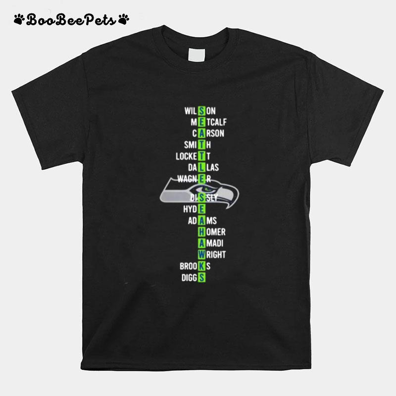 List Name Player West Division Champions Seatle Seahawks T-Shirt