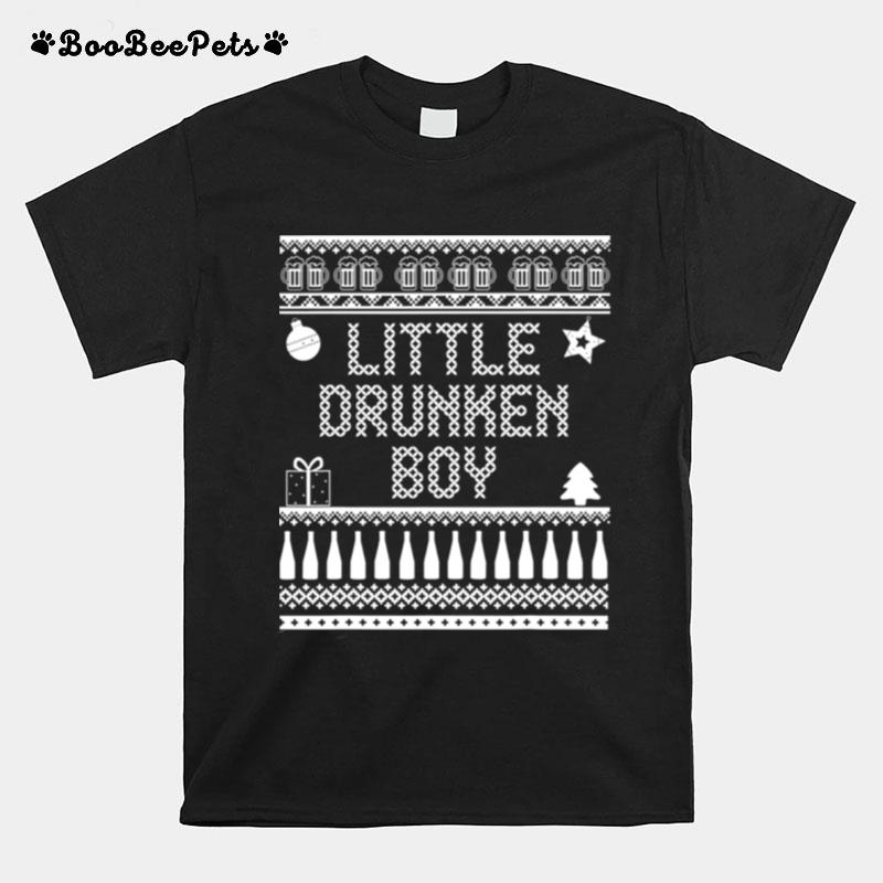 Little Drummer Christmas Parody Little Drunken Boy T-Shirt