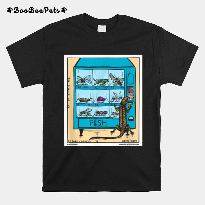 Lizard Using Insect Vending Machine Reptile T-Shirt
