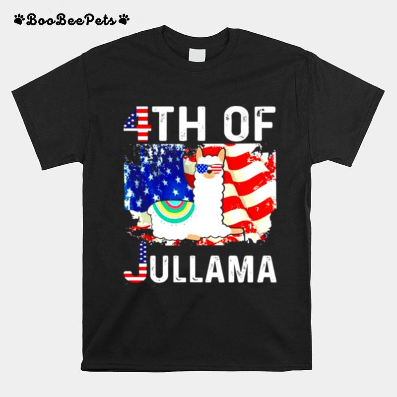 Llama 4Th Of July Jullama T-Shirt