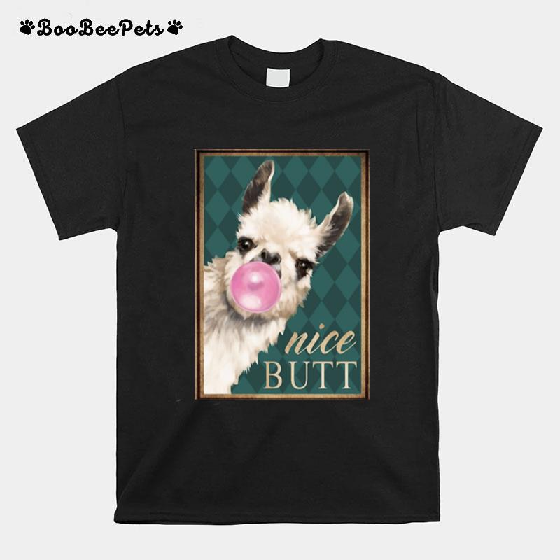 Llama Alpaca Butt Bathroom T-Shirt