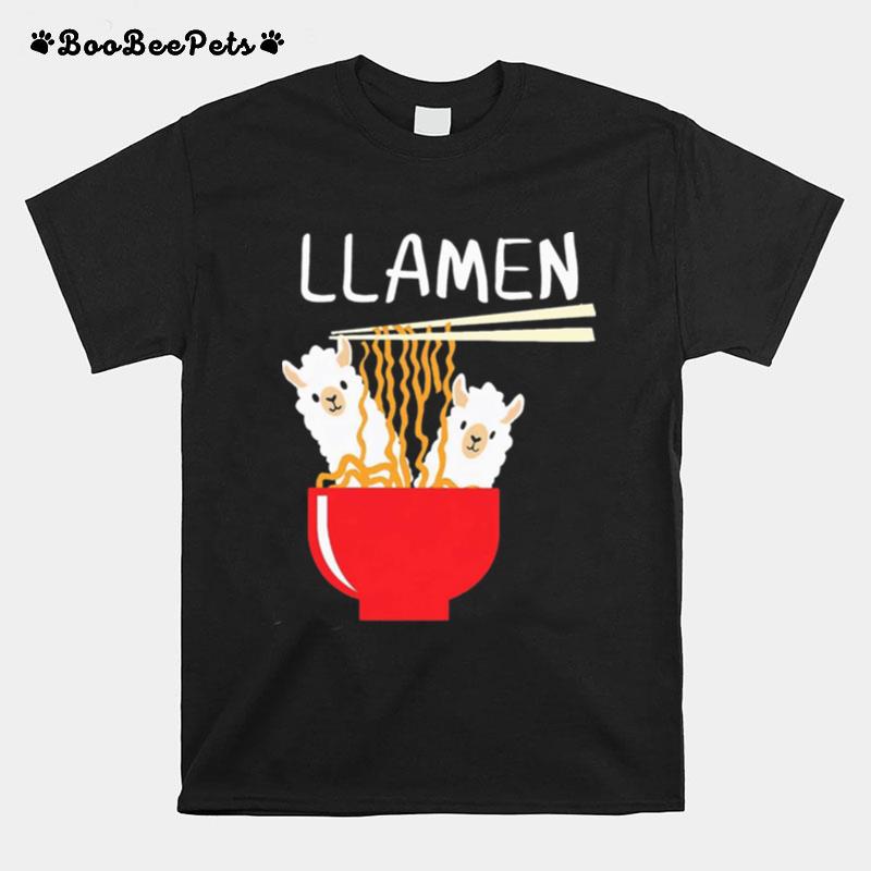 Llama Eat Llamen T-Shirt