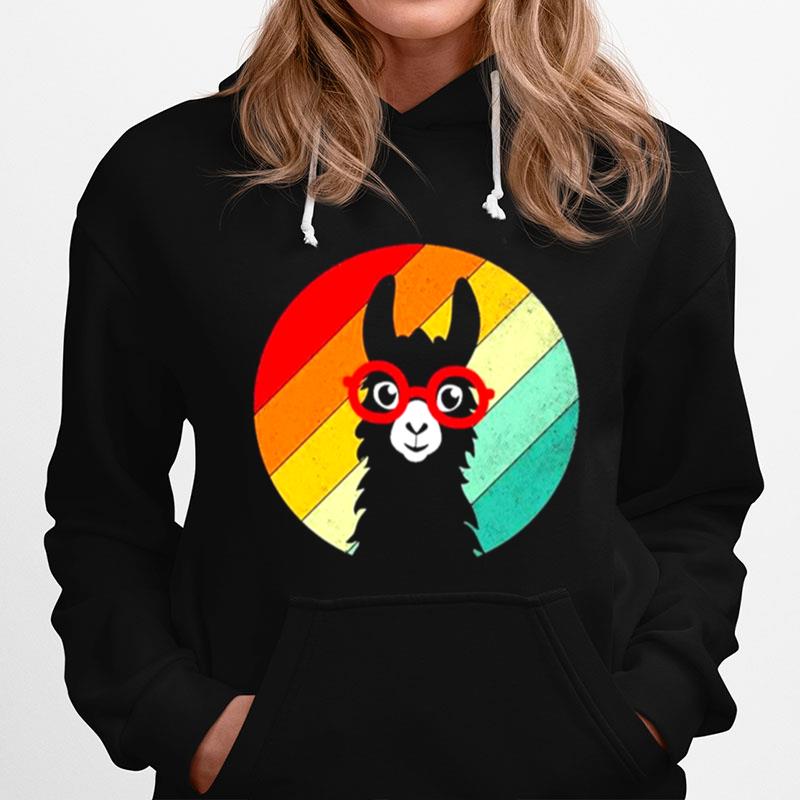 Llama Vintage Retro Alpaca Costume Hoodie