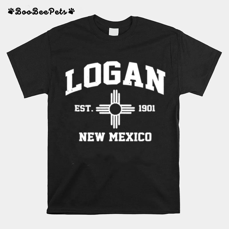 Logan New Mexico Nm Vintage State Athletic Style T-Shirt