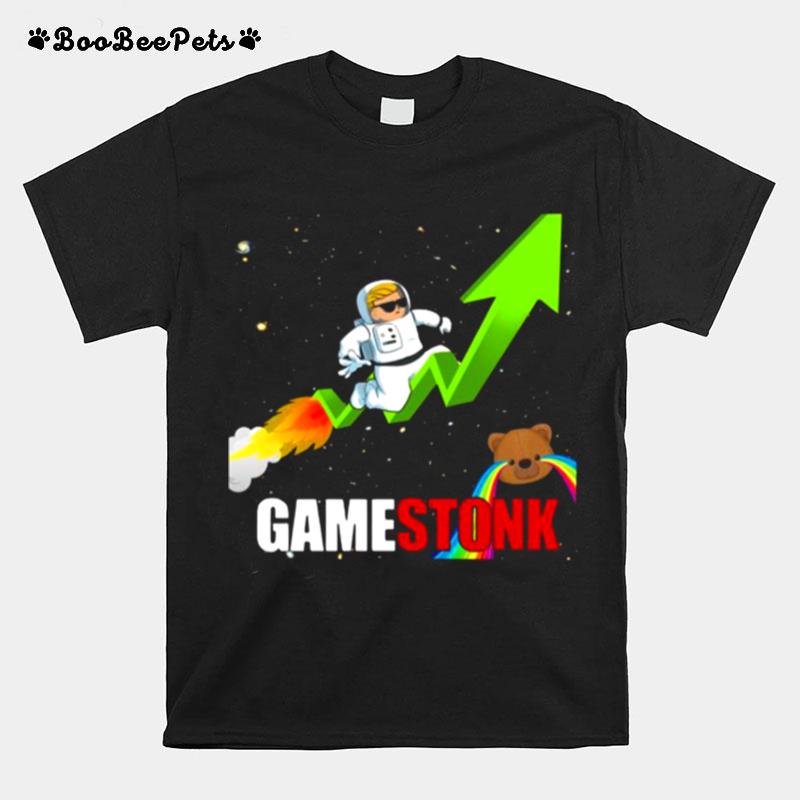 Logo Gamestonk2021 %E2%80%93 Gamestonk Stock Market %E2%80%93 Cant Stop Game Stonk Gme T-Shirt