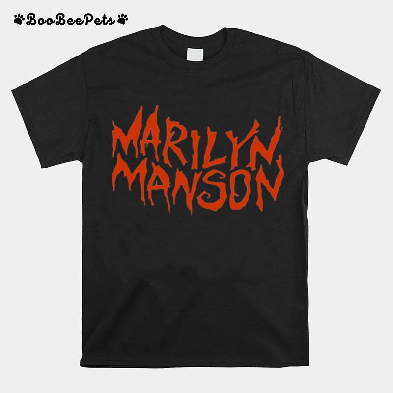 Logo Marilyn Manson Uncle Glam Rocker T-Shirt