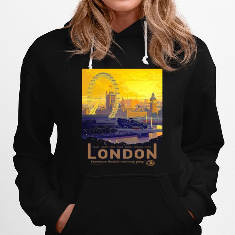 London Travel Vintage Reprint Hoodie