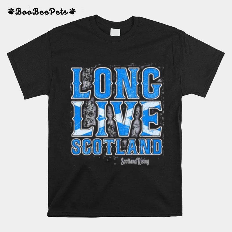 Long Live Scotland Logo Bluecolor T-Shirt