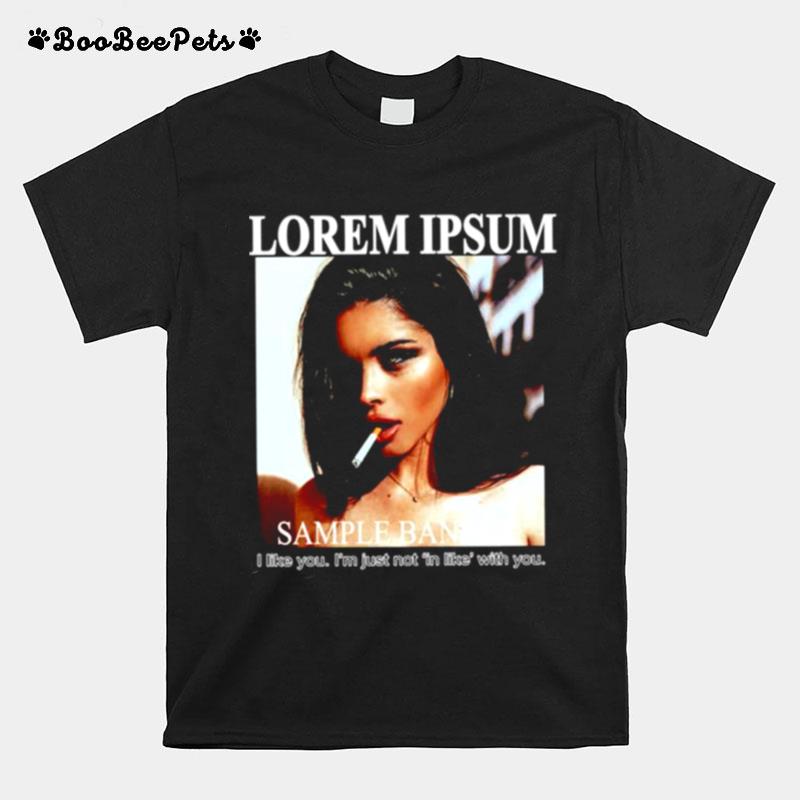 Lorem Ipsum Olivia Boski Smoking Girl T-Shirt