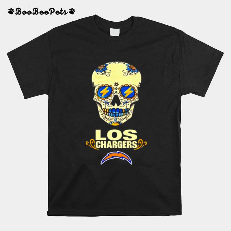 Los Angeles Chargers Sugar Skull T-Shirt