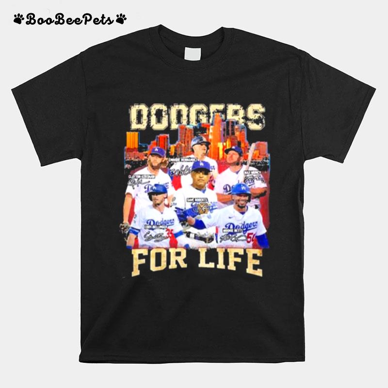 Los Angeles Dodgers Baseball For Life Signatures T-Shirt