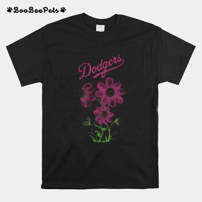 Los Angeles Dodgers Blooming Baseballs T-Shirt
