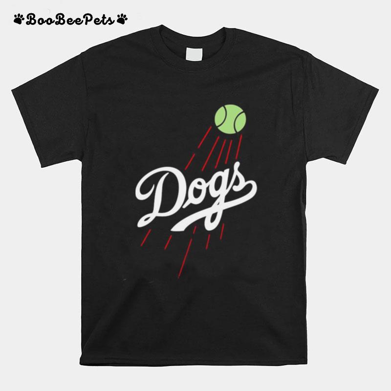 Los Angeles Dodgers Dogs Baseball T-Shirt