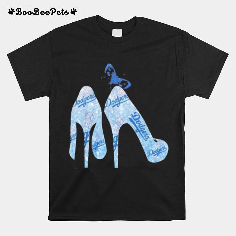 Los Angeles Dodgers High Heels Butterfly T-Shirt