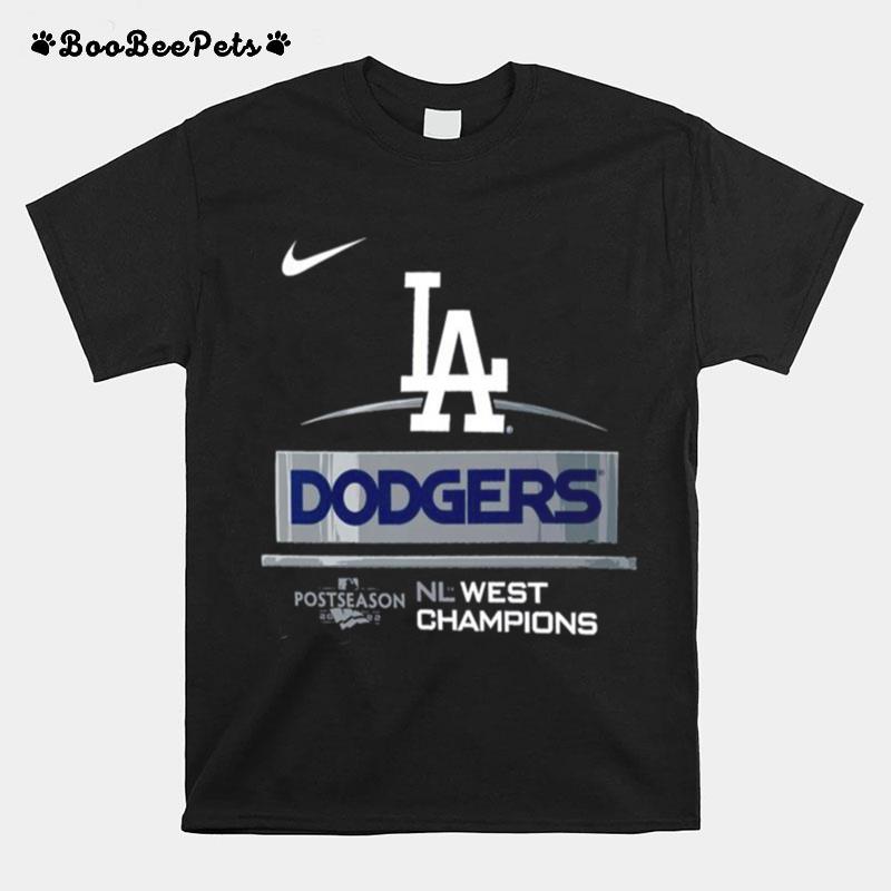 Los Angeles Dodgers Mlb Postseason 2022 Nl West Champions T-Shirt