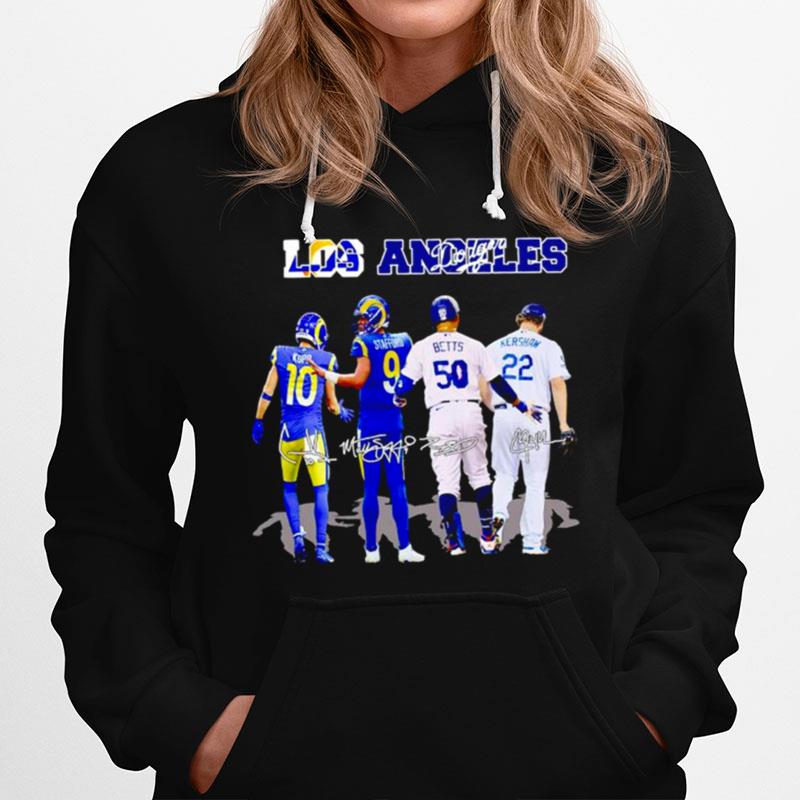 Los Angeles Kupp Stafford Betts Kershaw Signatures Hoodie