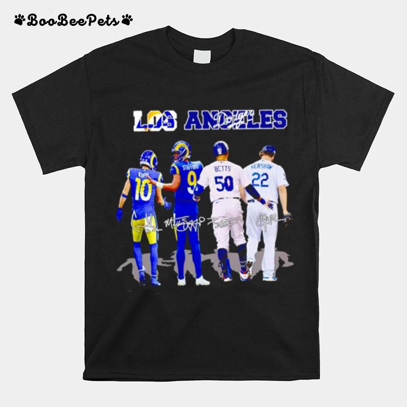 Los Angeles Kupp Stafford Betts Kershaw Signatures T-Shirt