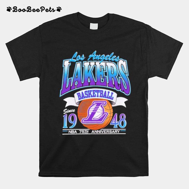 Los Angeles Lakers Basketball Since 1948 Nba 75Th Anniversary Lal Fan T-Shirt