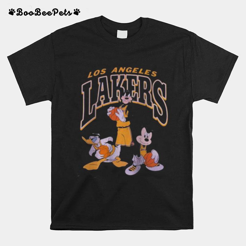 Los Angeles Lakers Junk Food Mickey Squad Qb T-Shirt