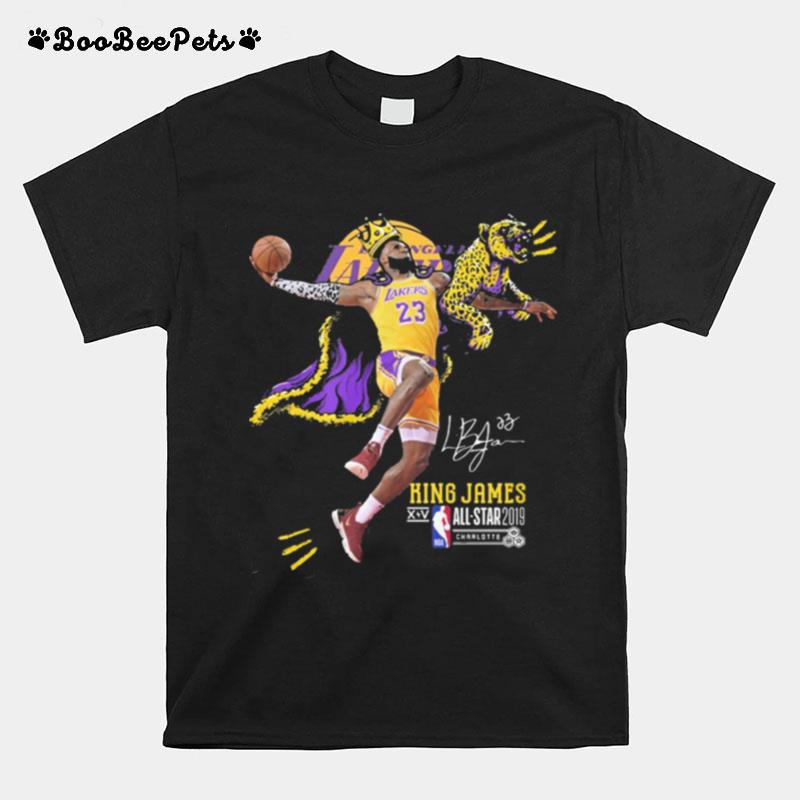 Los Angeles Lakers King James All Star 2019 Signature T-Shirt