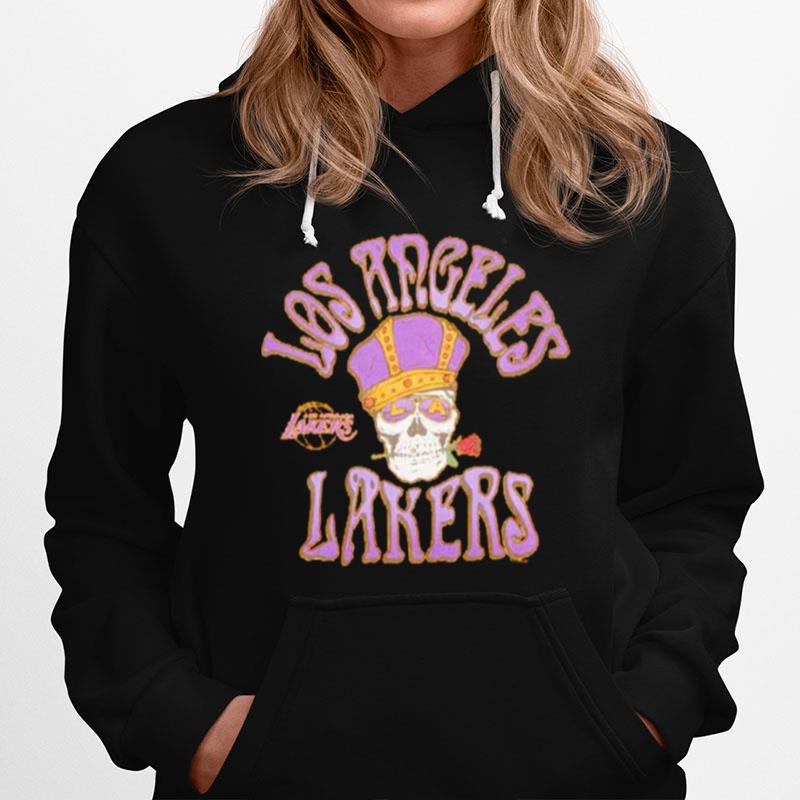 Los Angeles Lakers Nba And Grateful Dead Skull And Rose Hoodie