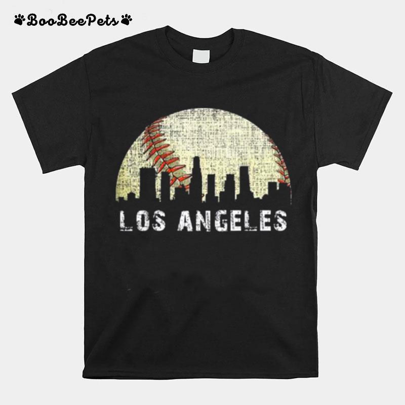 Los Angeles Vintage Baseball Distressed Gameday Retro T-Shirt
