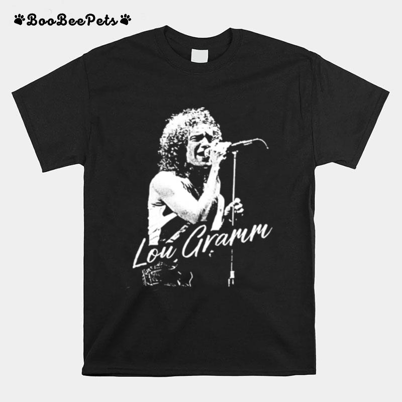 Lou Gramm Retro Fan Art Design T-Shirt