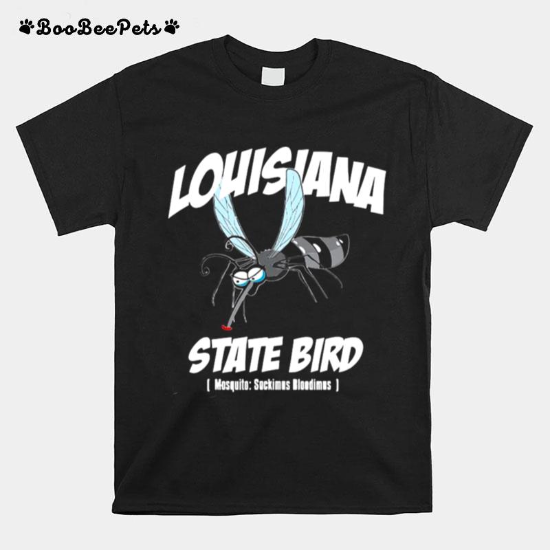 Louisiana State Bird Mosquito Joke T-Shirt