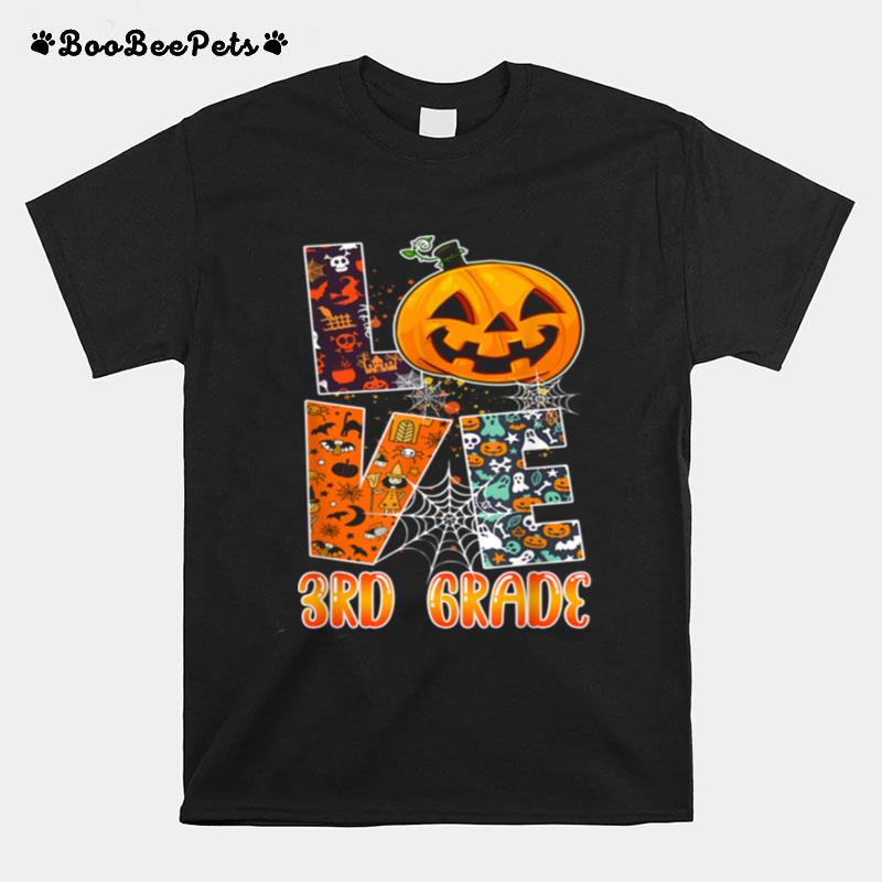 Love 3Rd Grade Teacher School Halloween Costume T-Shirt