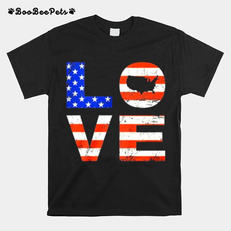 Love American Flag T-Shirt