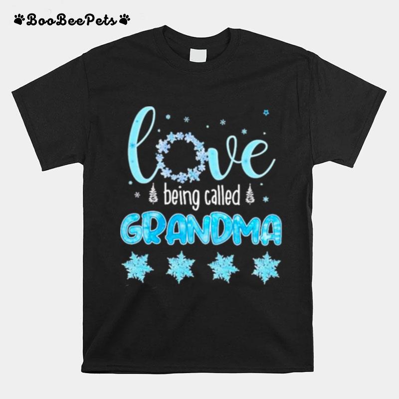 Love Being Called Grandma Merry Christmas T-Shirt