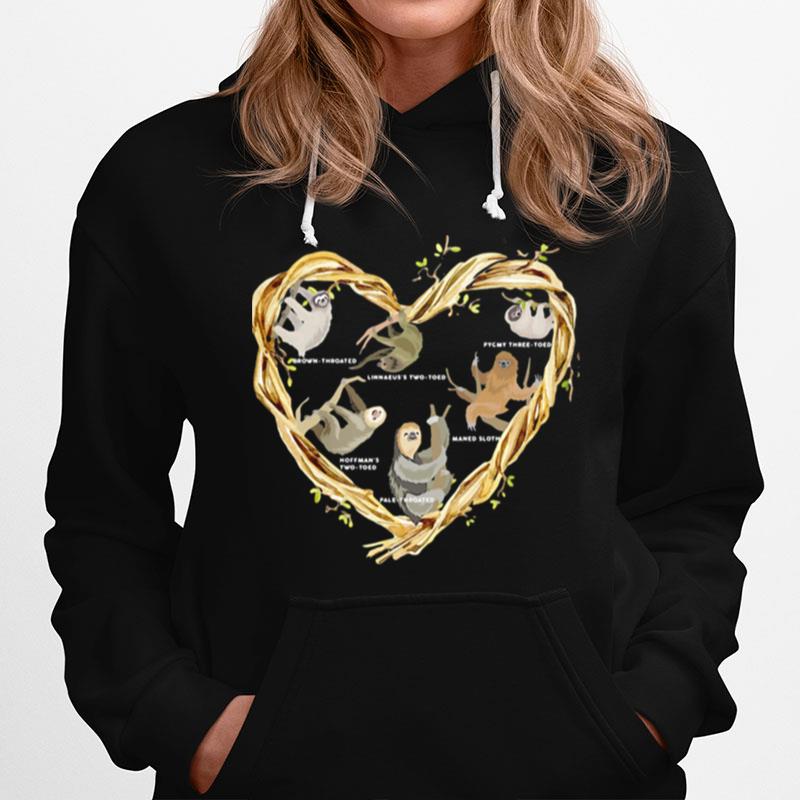 Love Chart Sloth Heart Hoodie