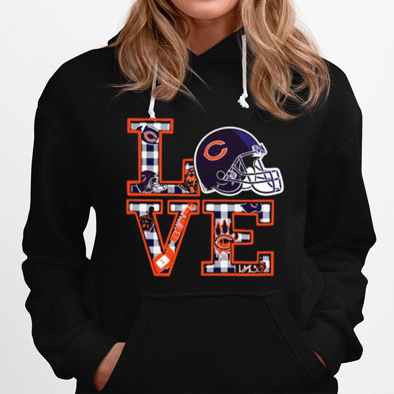 Love Chicago Bears Football Hoodie