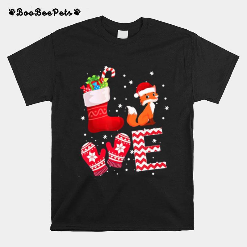 Love Fox Santa Ugly Christmas T-Shirt