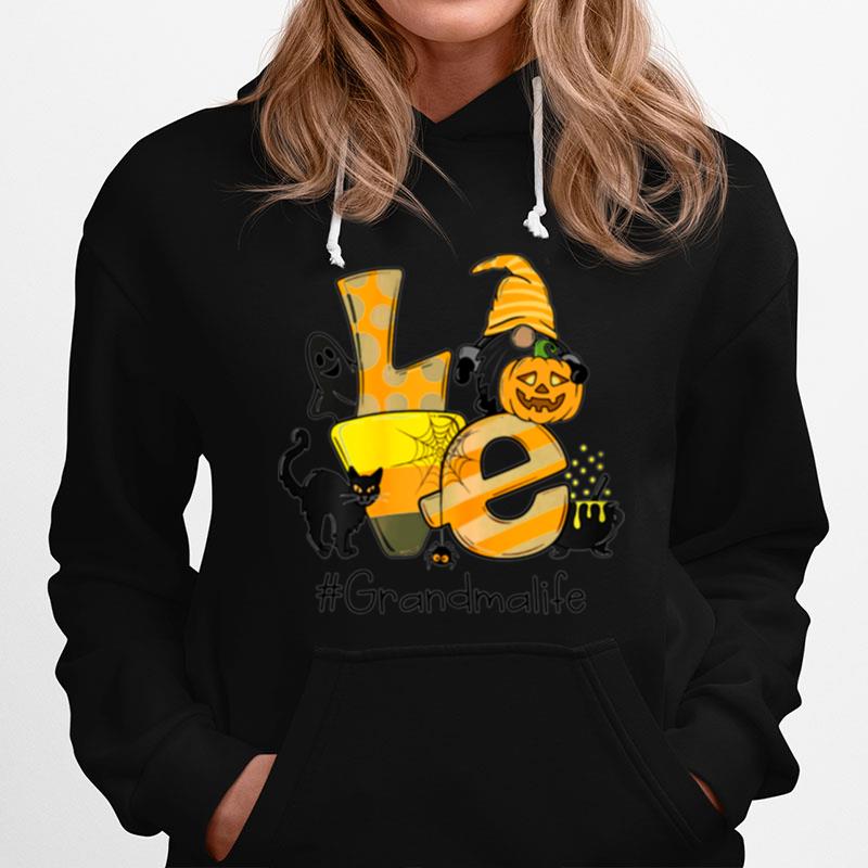 Love Grandma Life Gnome Art Halloween Art Hoodie